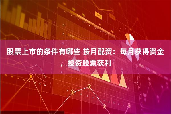 股票上市的条件有哪些 按月配资：每月获得资金，投资股票获利